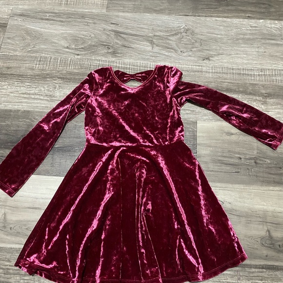 The Children's Place Other - The Children's Place Velvet Dress in Deep Red size 5t